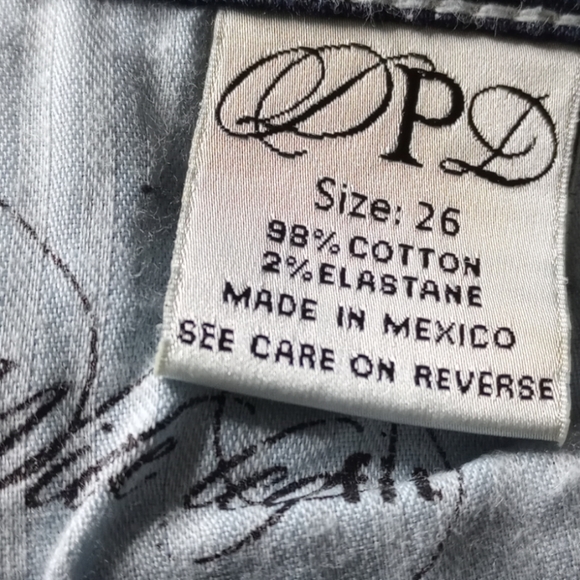 DPD Dark Blue Flared Jeans size 26 - Picture 3 of 3